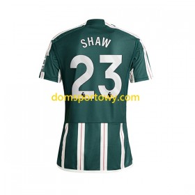 Koszulka Manchester United Luke Shaw 23 Wyjazdowe Koszulki Piłkarskie 2023-2024 Krótki Rękaw